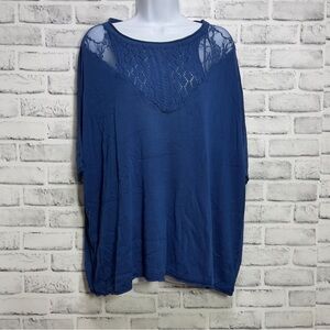S-Twelve Lace Short Sleeve Sweater NWT Small